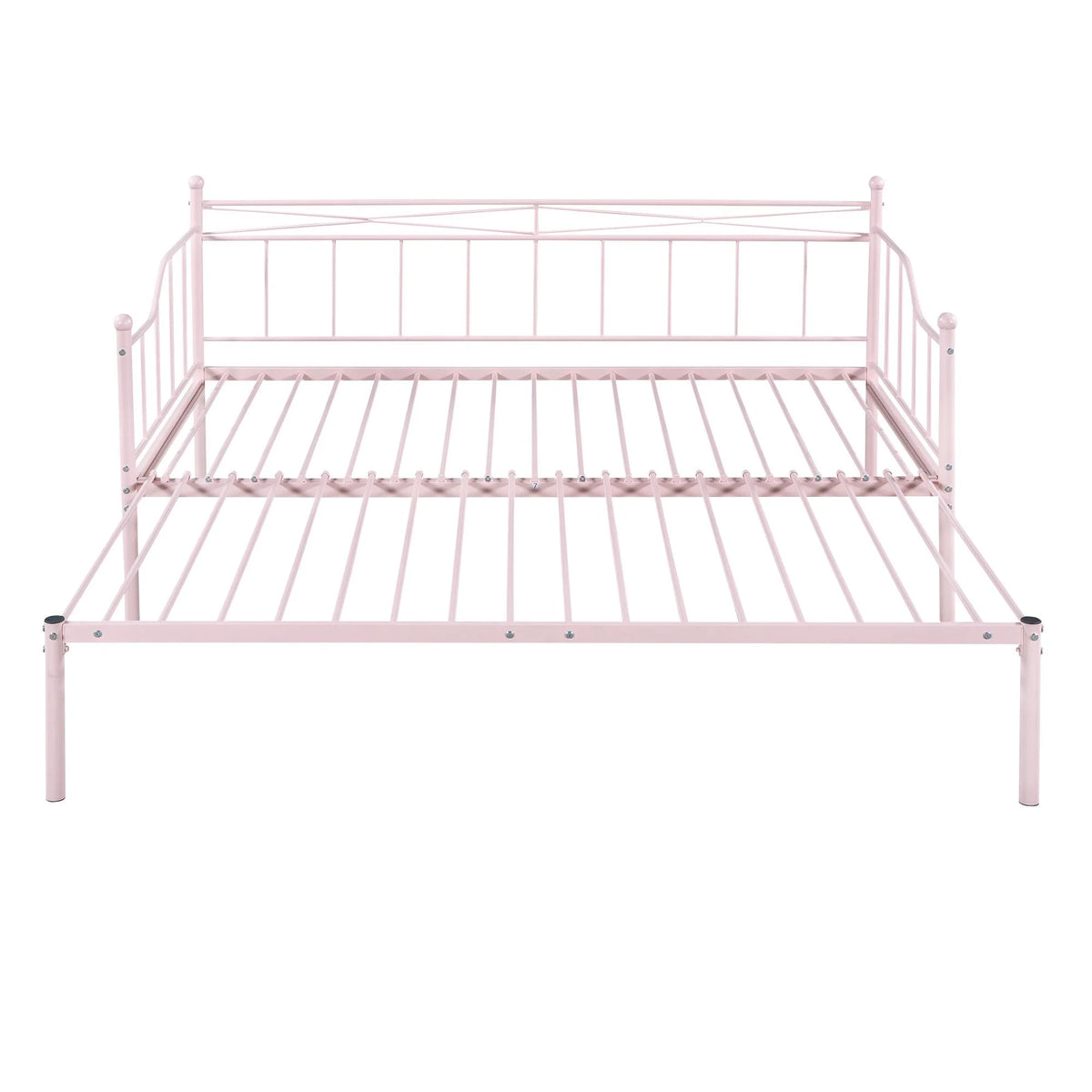Pink Twin Metal Daybed with Trundle S2117