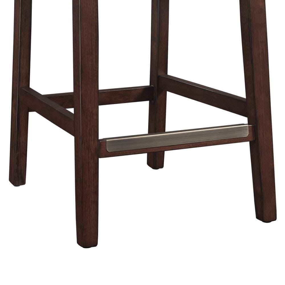 Brown Faux Leather Counter Stool X1990