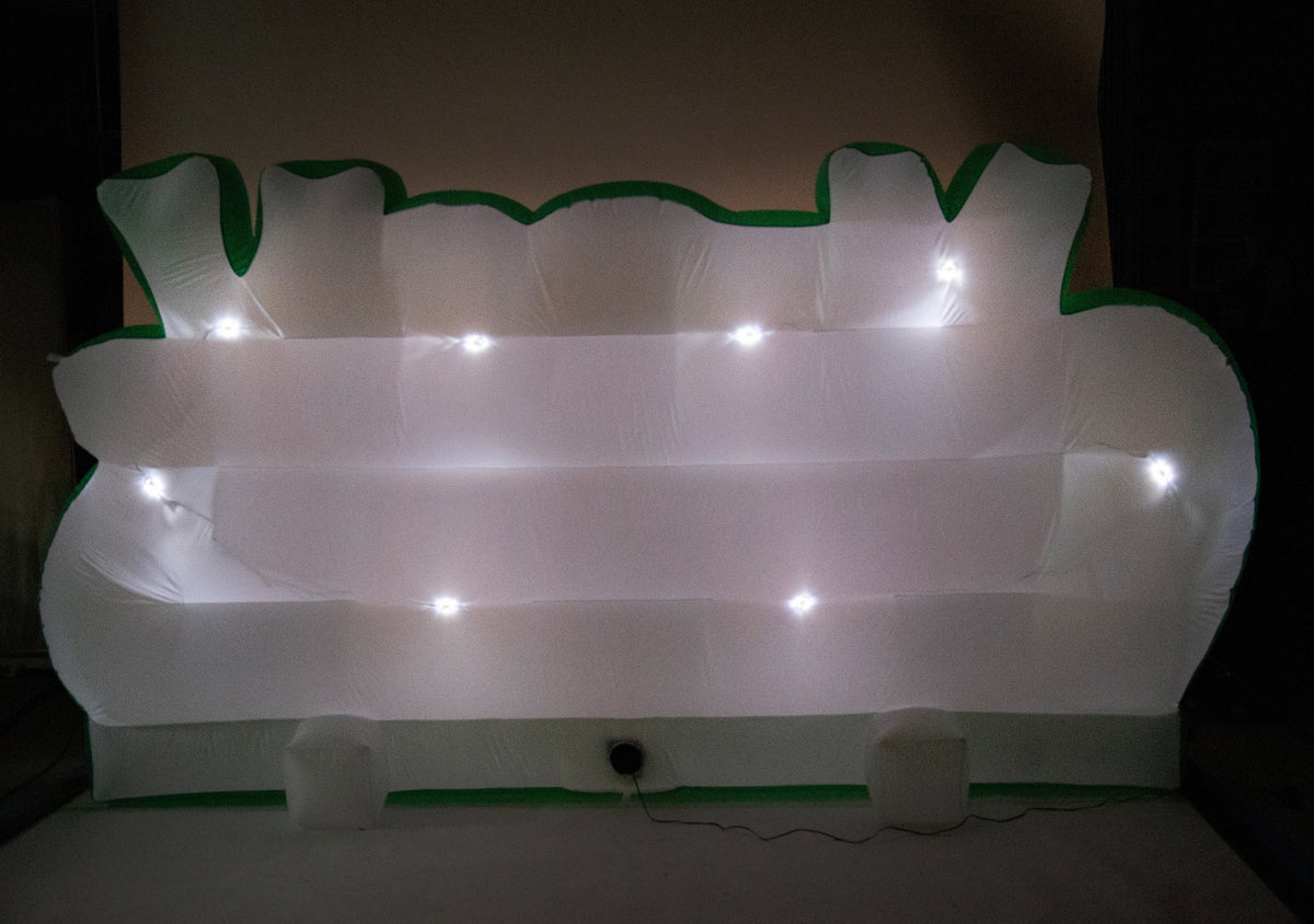 Inflatable Lawn Sign, 9 foot wide, 5 feet high X785