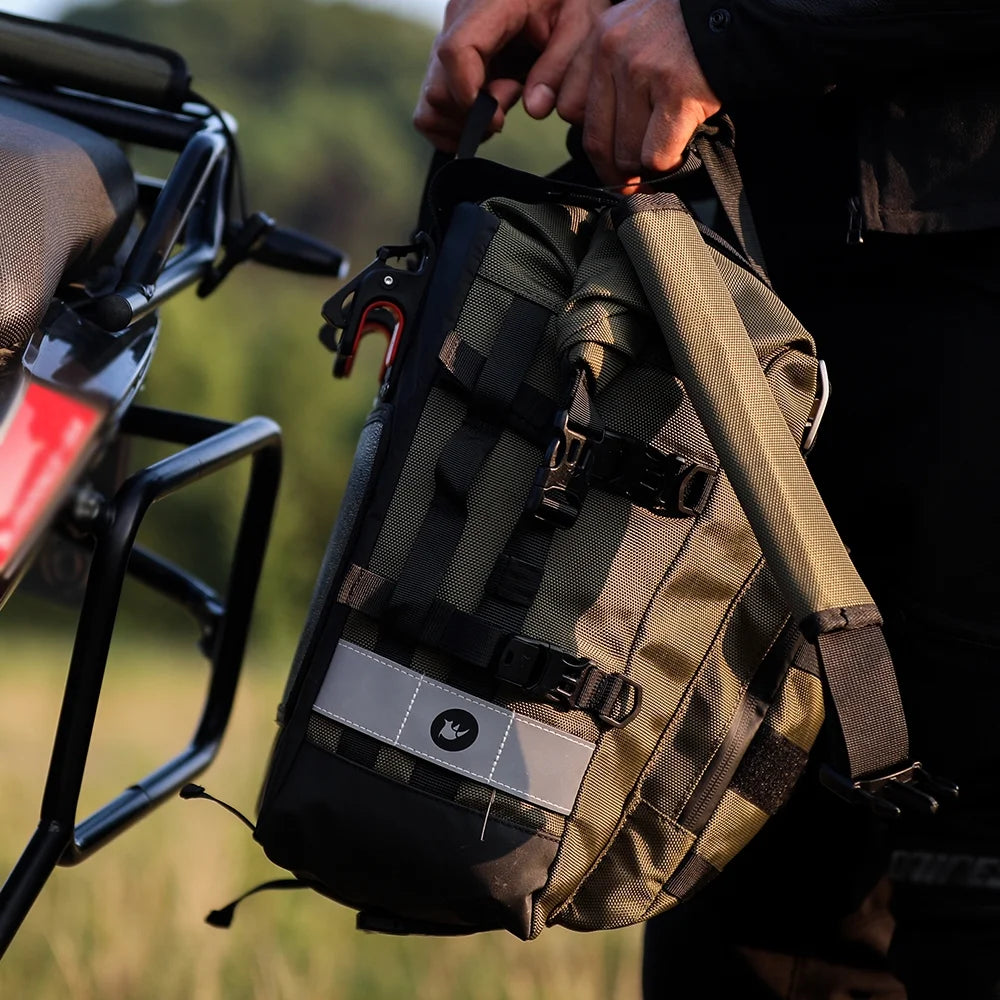 Motorcycle Side Saddle Bag 20L Waterproof Removable D309