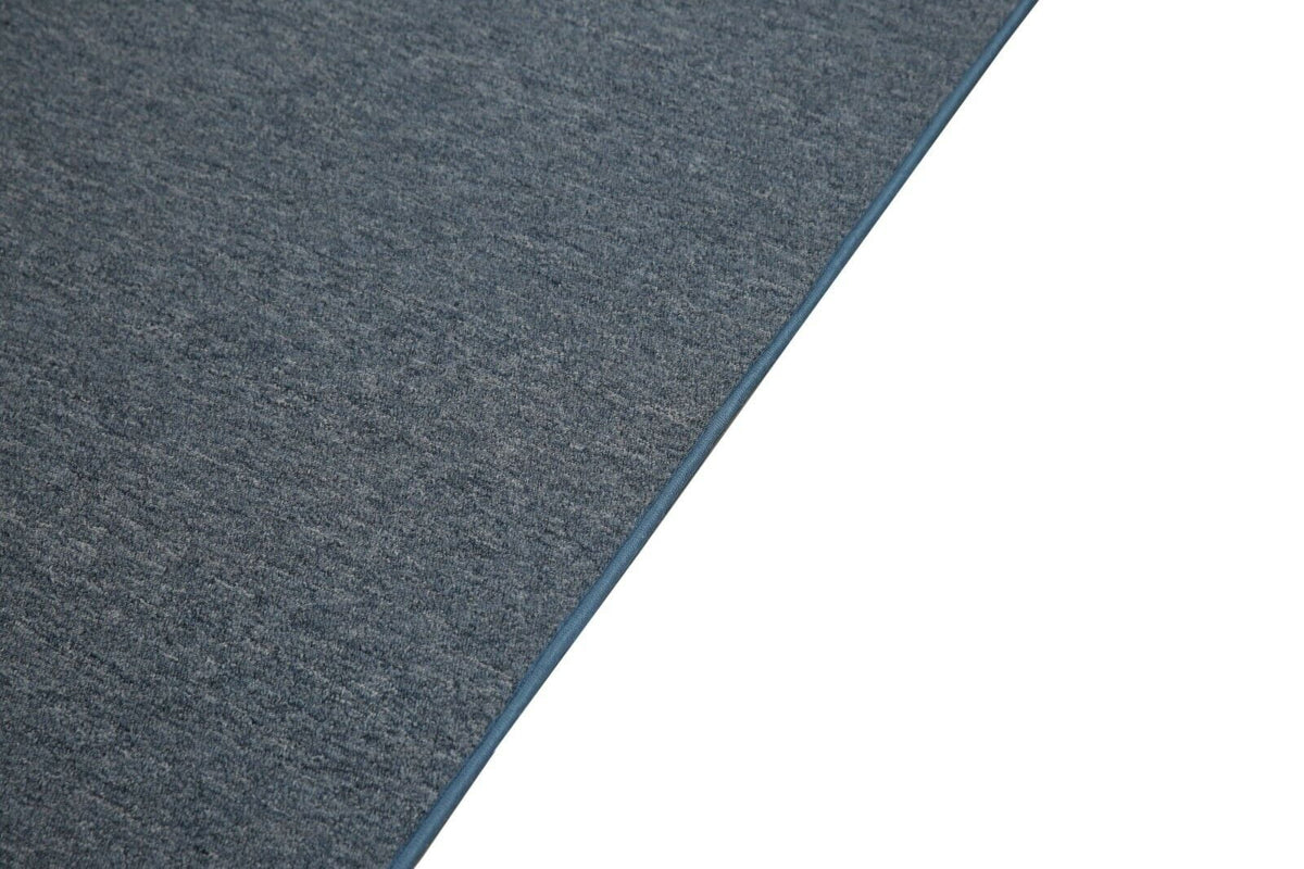 Petrol Blue Octagon Area Rug T5678