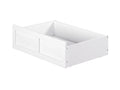White Under Bed Storage Drawer D869