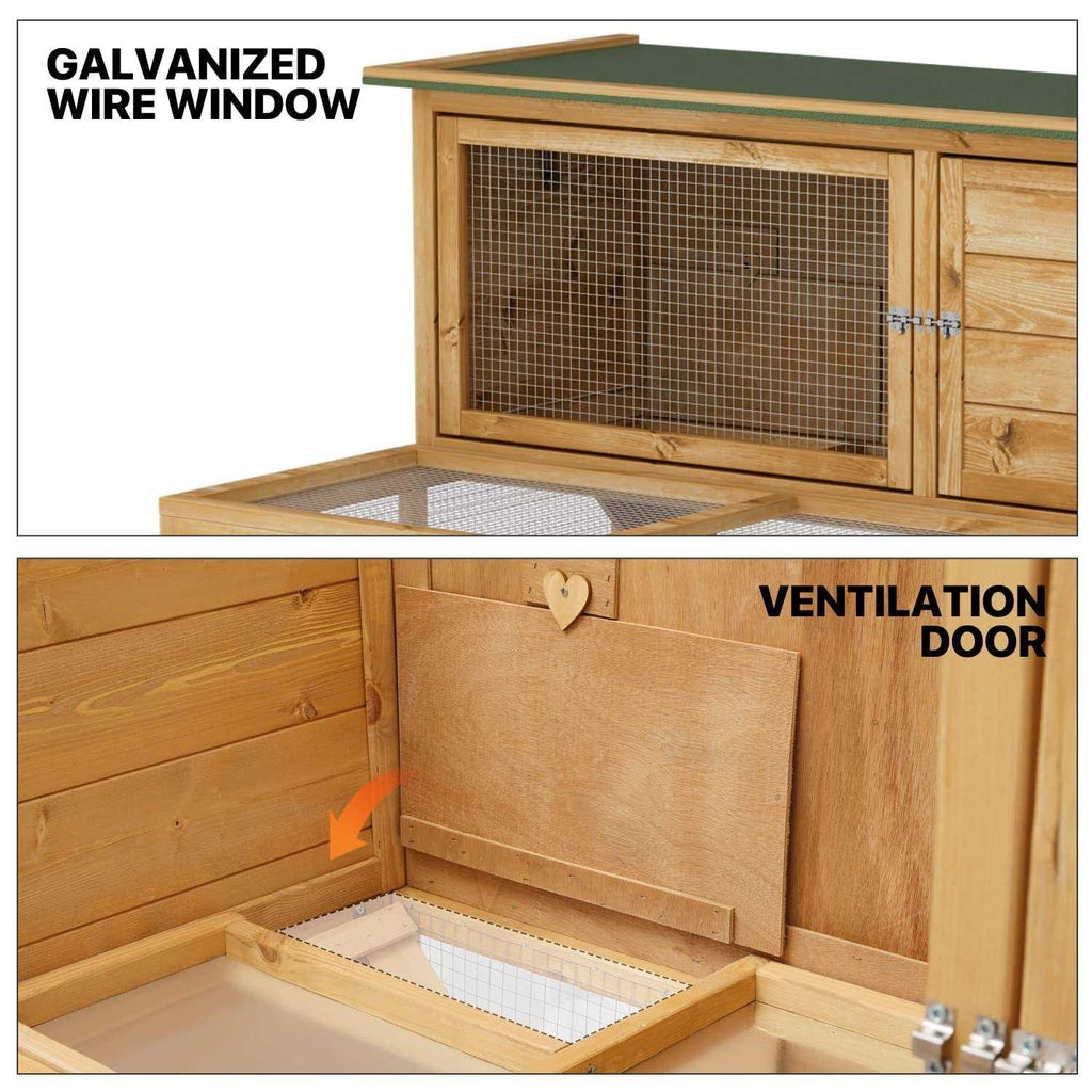Outdoor Chicken Coop with 3 Access Areas L9016