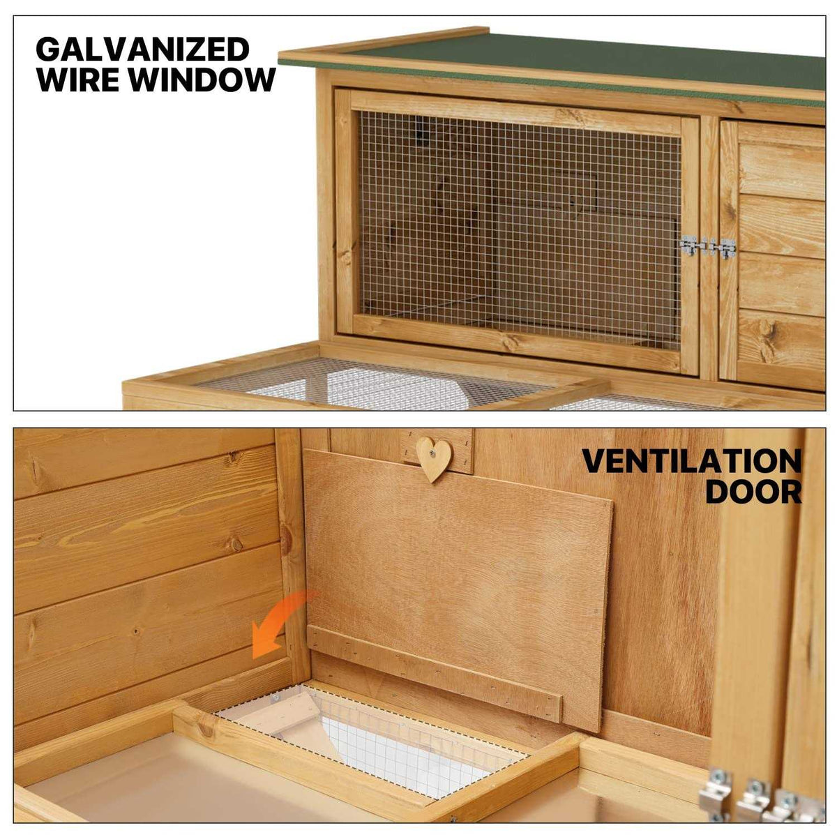 Outdoor Chicken Coop with 3 Access Areas L9016