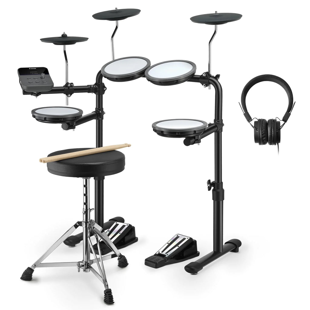 Electronic Drum Set with Quiet Mesh Drum Pads J614863