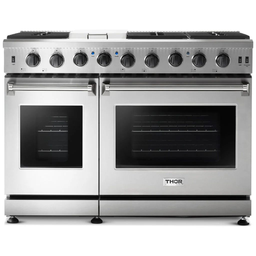 48 in. Double Oven Propane Gas Range in Stainless Steel Z454430