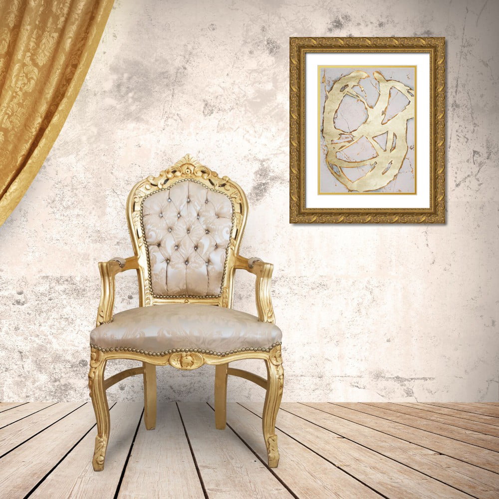 Gold Ornate Wood Framed Art Print N43423