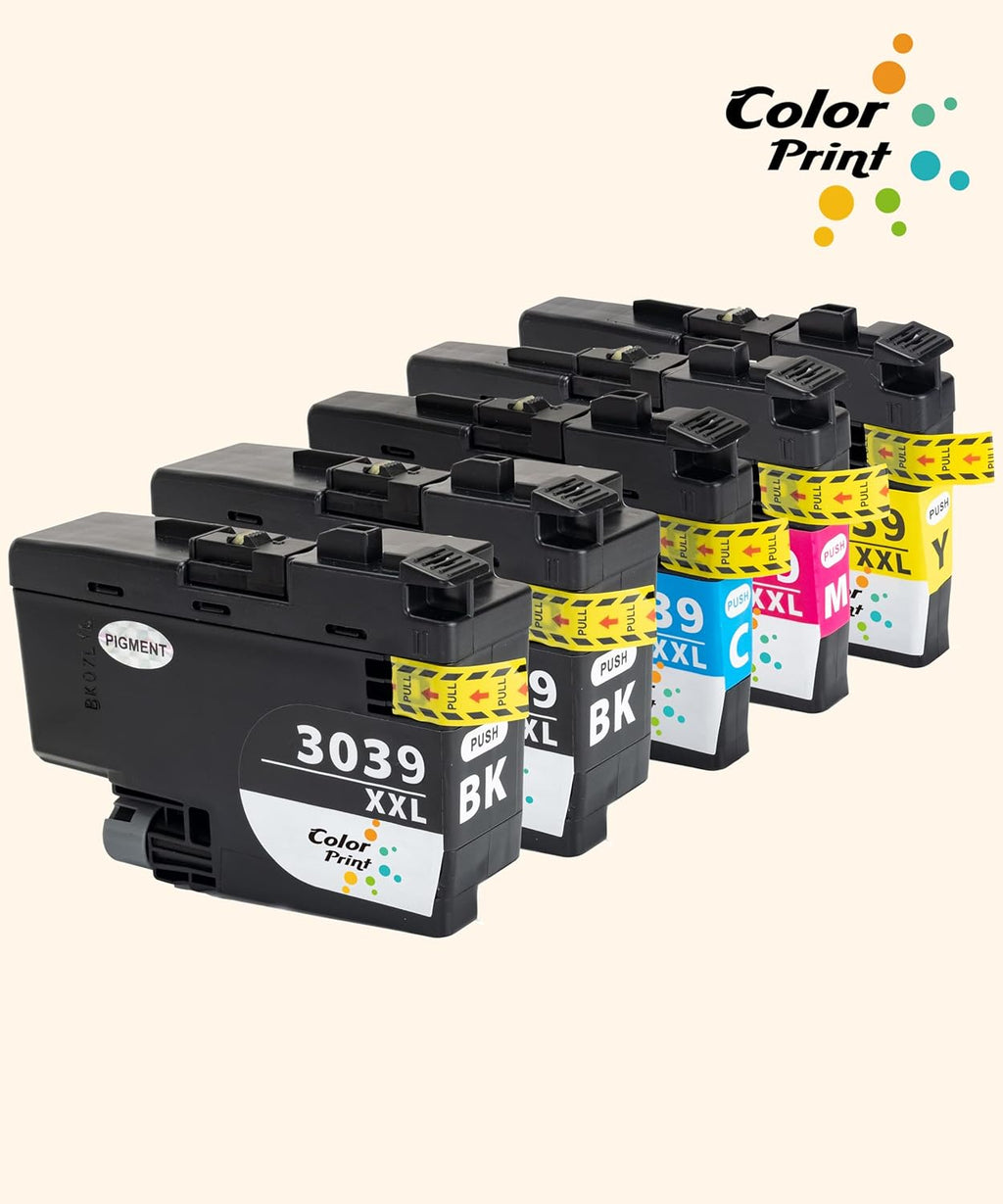 5-Pack Ink Cartridge for Brother Printer (2 BK, 1C, 1M, 1Y) V512