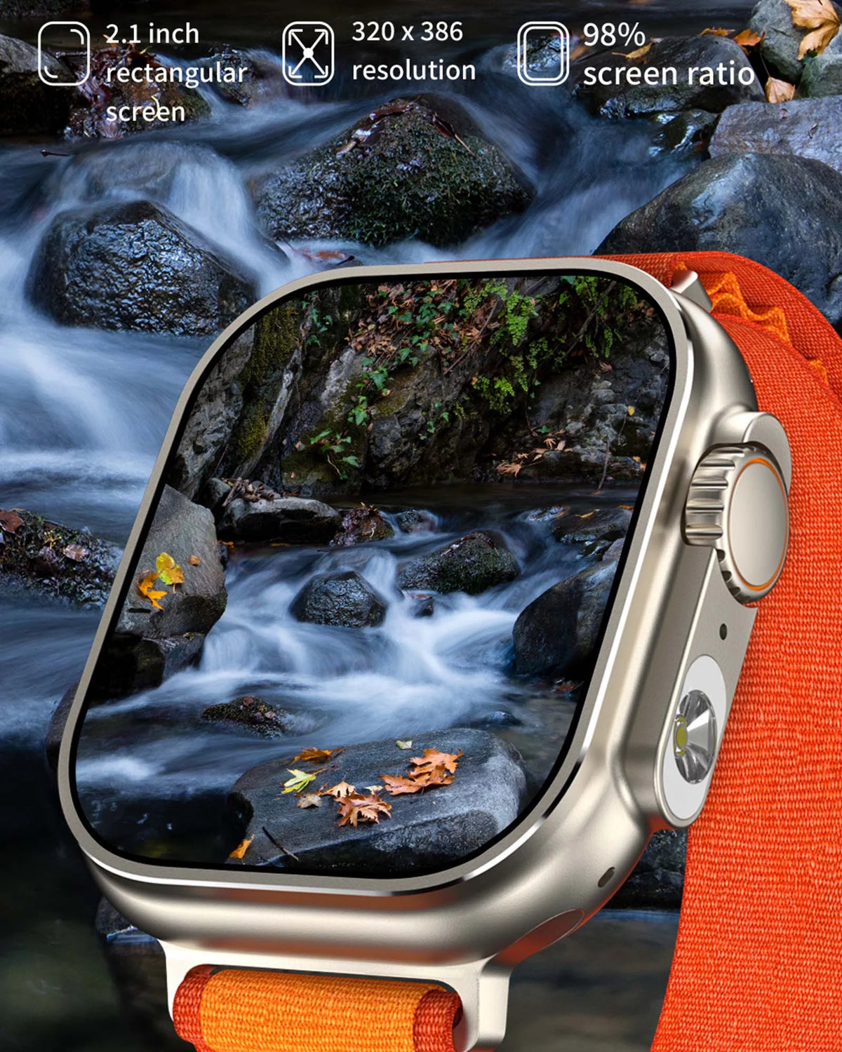 Smart Watch 2.1" Bluetooth Call IP68 Waterproof Z889901