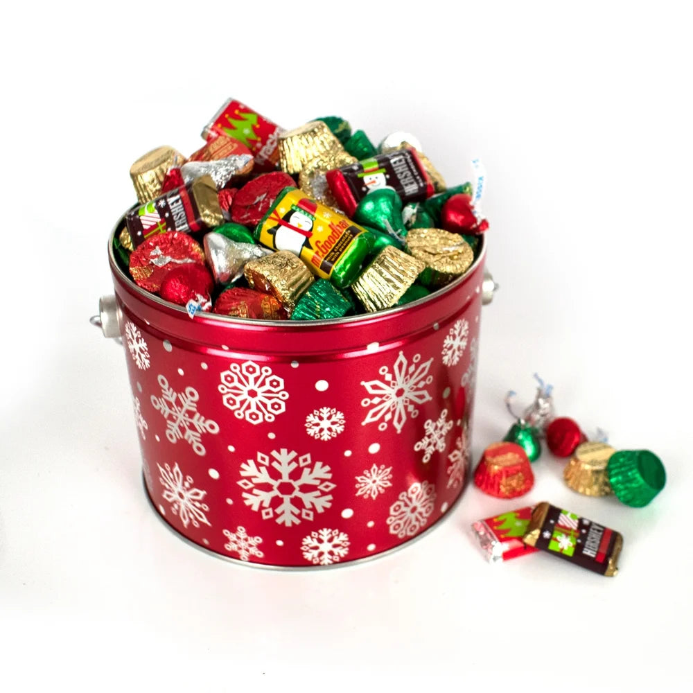 2.7 lb Candy Holiday Gift Tin A113019