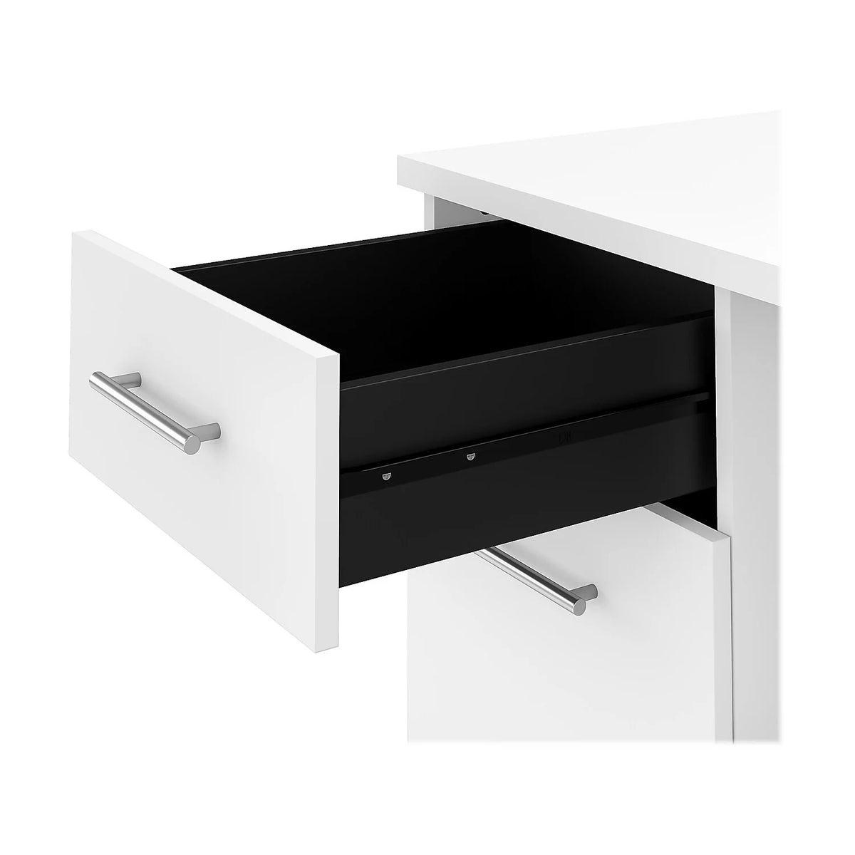 White Office Desk with Drawers and Hutch S924985