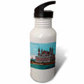 Vintage Postcard Sports Water Bottle 21 oz F556