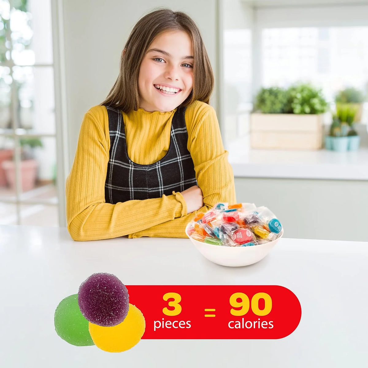 Assorted Fruit Jelly Patties Candy, 5 Pound Box P57077