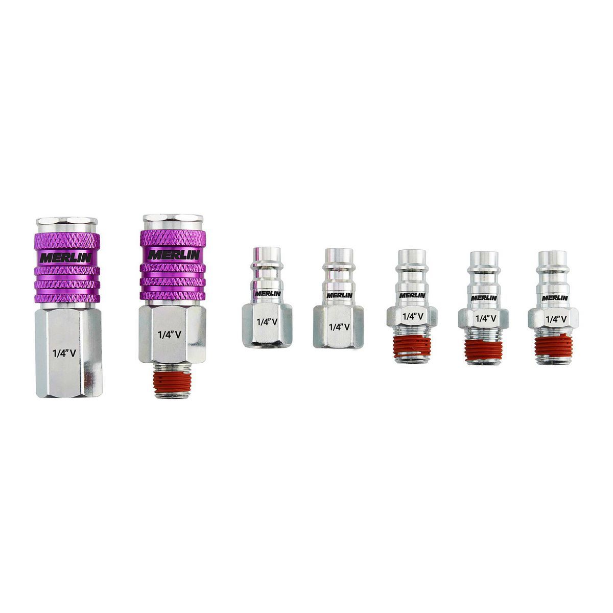1/4 in. High-Flow Steel Coupler Connector Kit, 7-Piece T30800