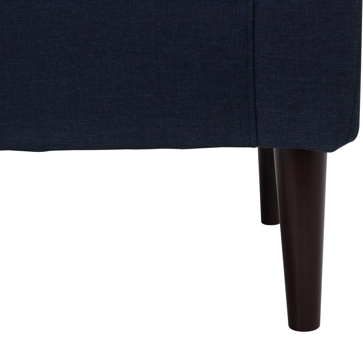 Navy Polyester Fabric Arm Chair R970