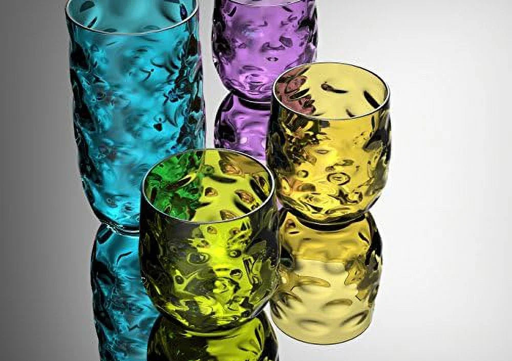 14 Oz Plastic Wine Glass Set Of 8 O395