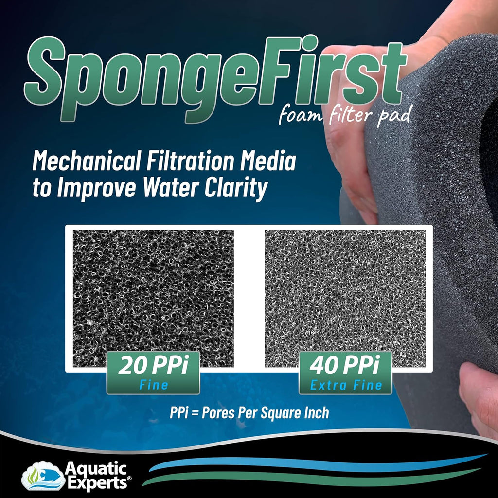 Aquarium Filter Sponge Pad, 12 x 72 40ppi, Pack of 2 L52870
