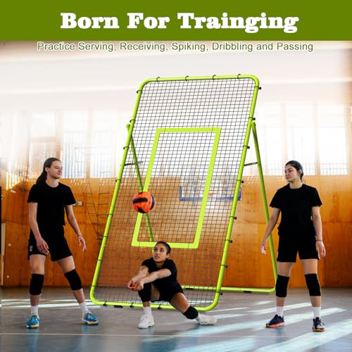 Adjustable 7x4 FT Volleyball Rebounder Net Z972