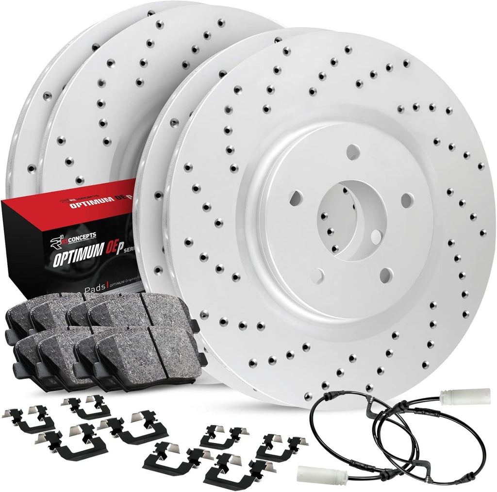 Brake Pads and Rotors Kit with Hardware and Sensor Kit Z5333