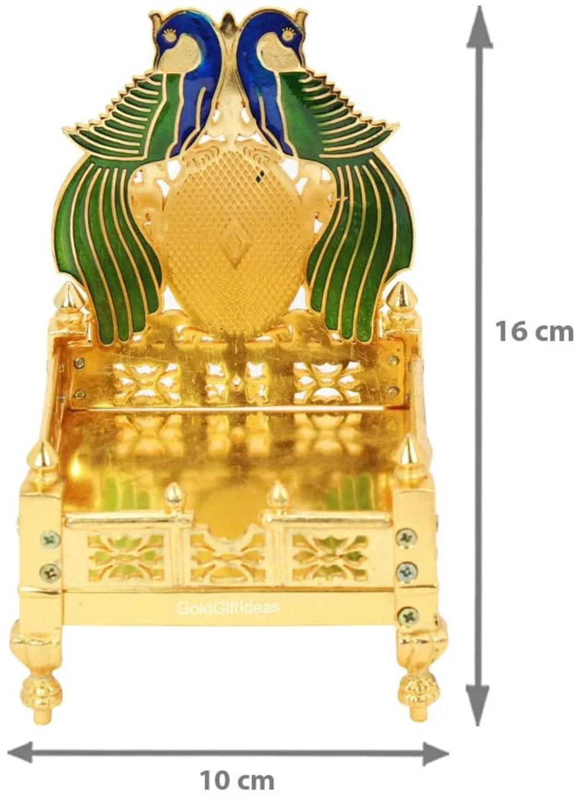 Metal Peacock Design Singhasan (Pack of 5) C88425