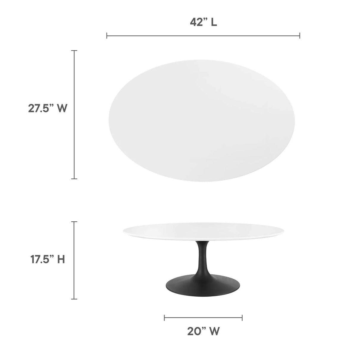 42" Oval Coffee Table B616753