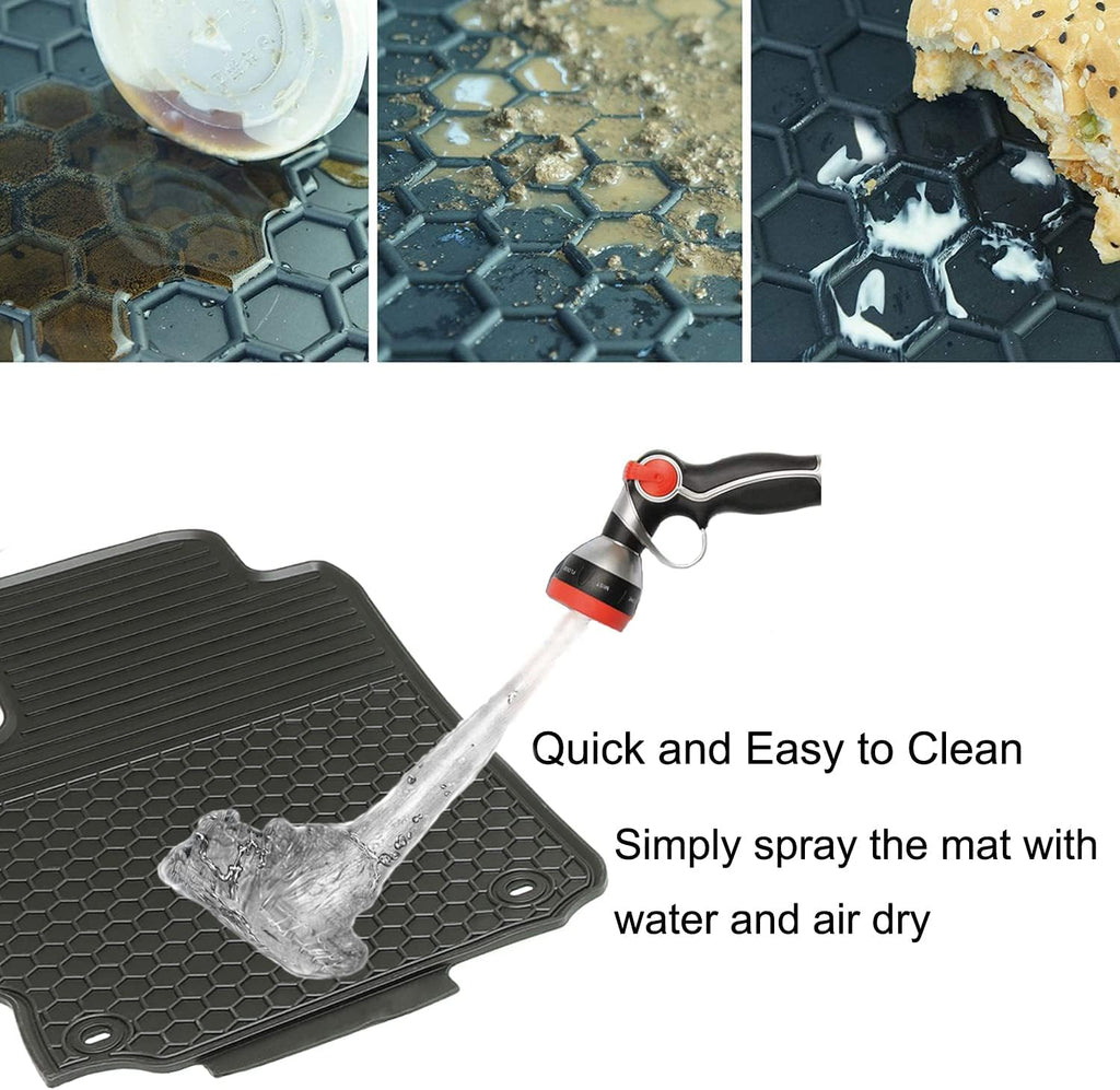 Rubber All Weather Floor Mats Set D256