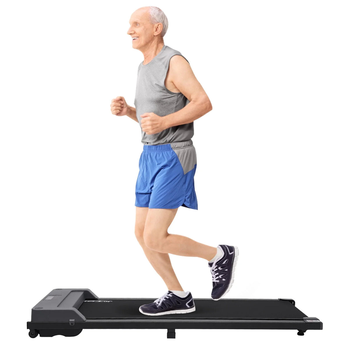 Portable Under Desk Treadmill with Remote Control and LED Display Pink T53450