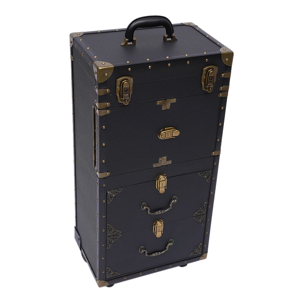 Portable Rolling Makeup Train Case Cosmetic Organizer P48635