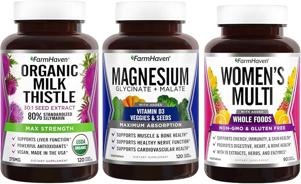 Magnesium + Milk Thistle + Multivitamin for Women E284138