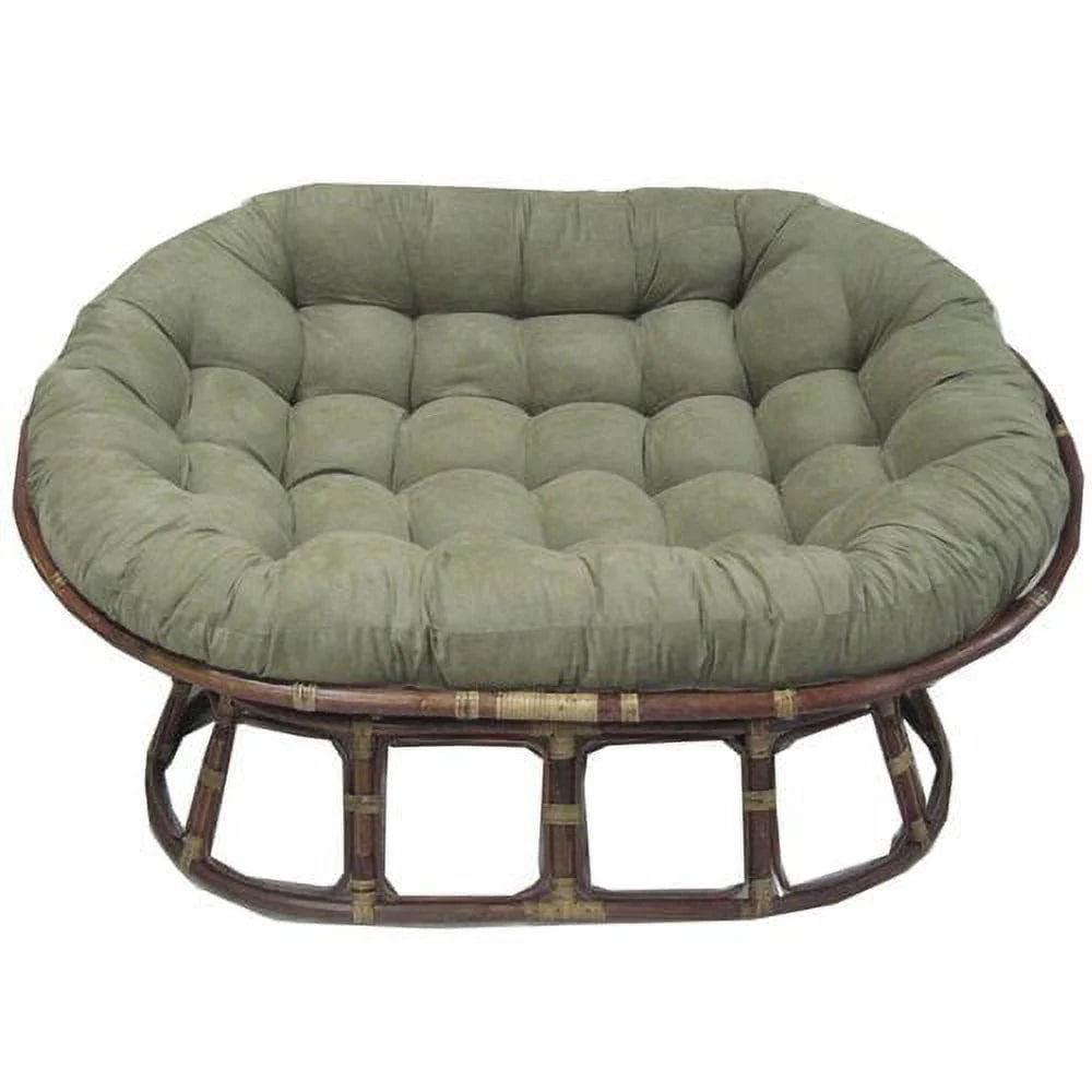Solid Microsuede Double Papasan Cushion C344