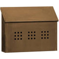 Antique Brass Horizontal Mailbox N8541