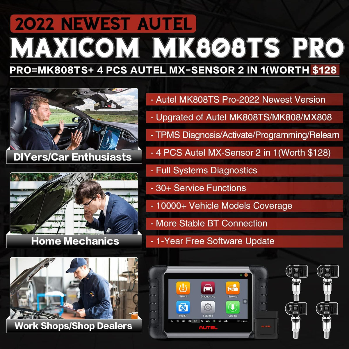 Diagnostic Scan Tool with 4 MX-Sensor G90983