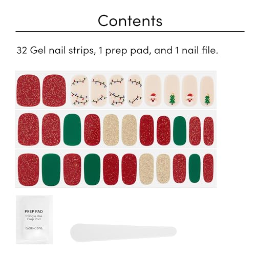 Gloss Nail Strips, 32 Nail Wraps, 1 Prep Pad, 1 Nail File F7621