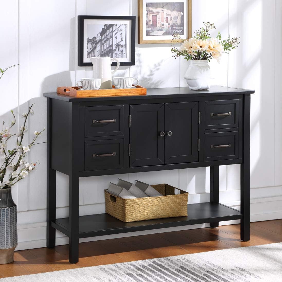 Light Green MDF Sideboard Console Table Z41308