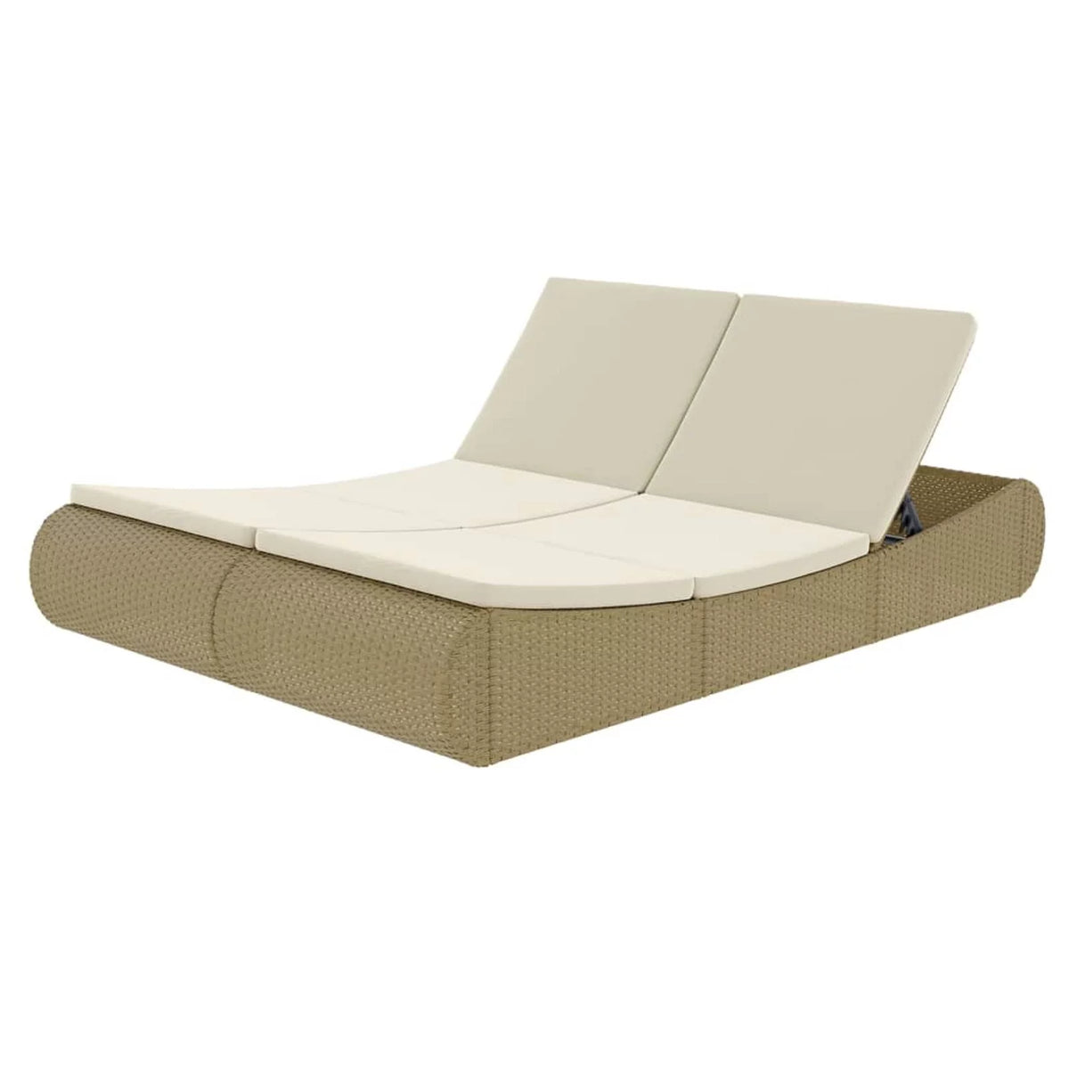 Poly Rattan Beige Patio Bed O507