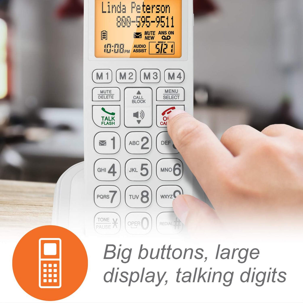 Amplified Corded/Cordless Senior Phone with Answering Machine H3711
