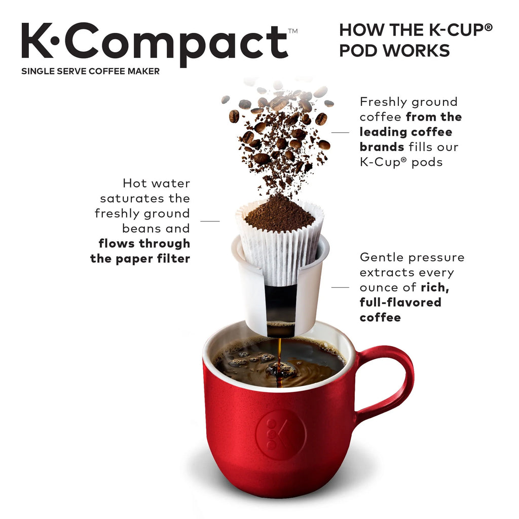Black Single-Serve K-Cup Pod Coffee Maker X827
