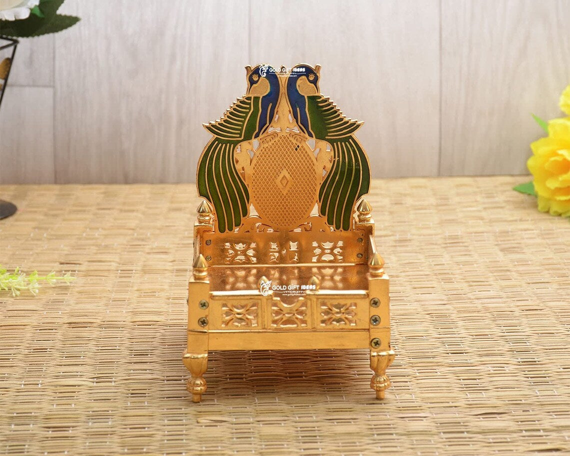 Metal Peacock Design Singhasan (Pack of 5) C88425