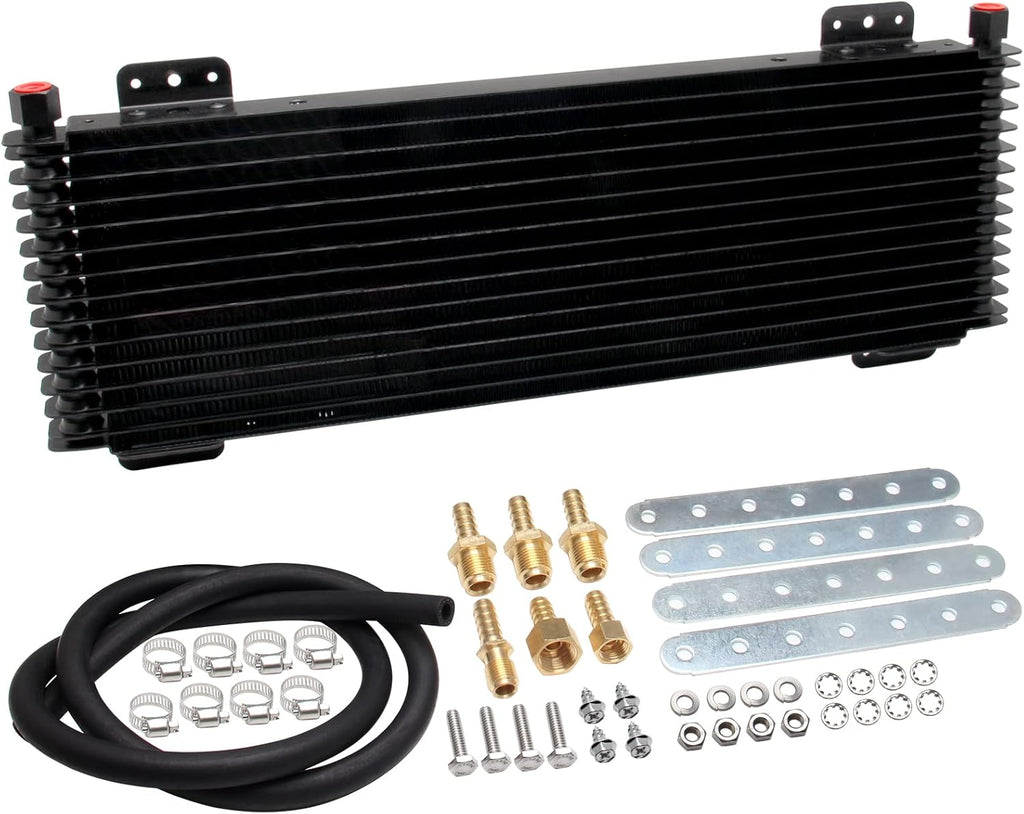 Black Transmission Oil Cooler with Mounting Hardware Y21072