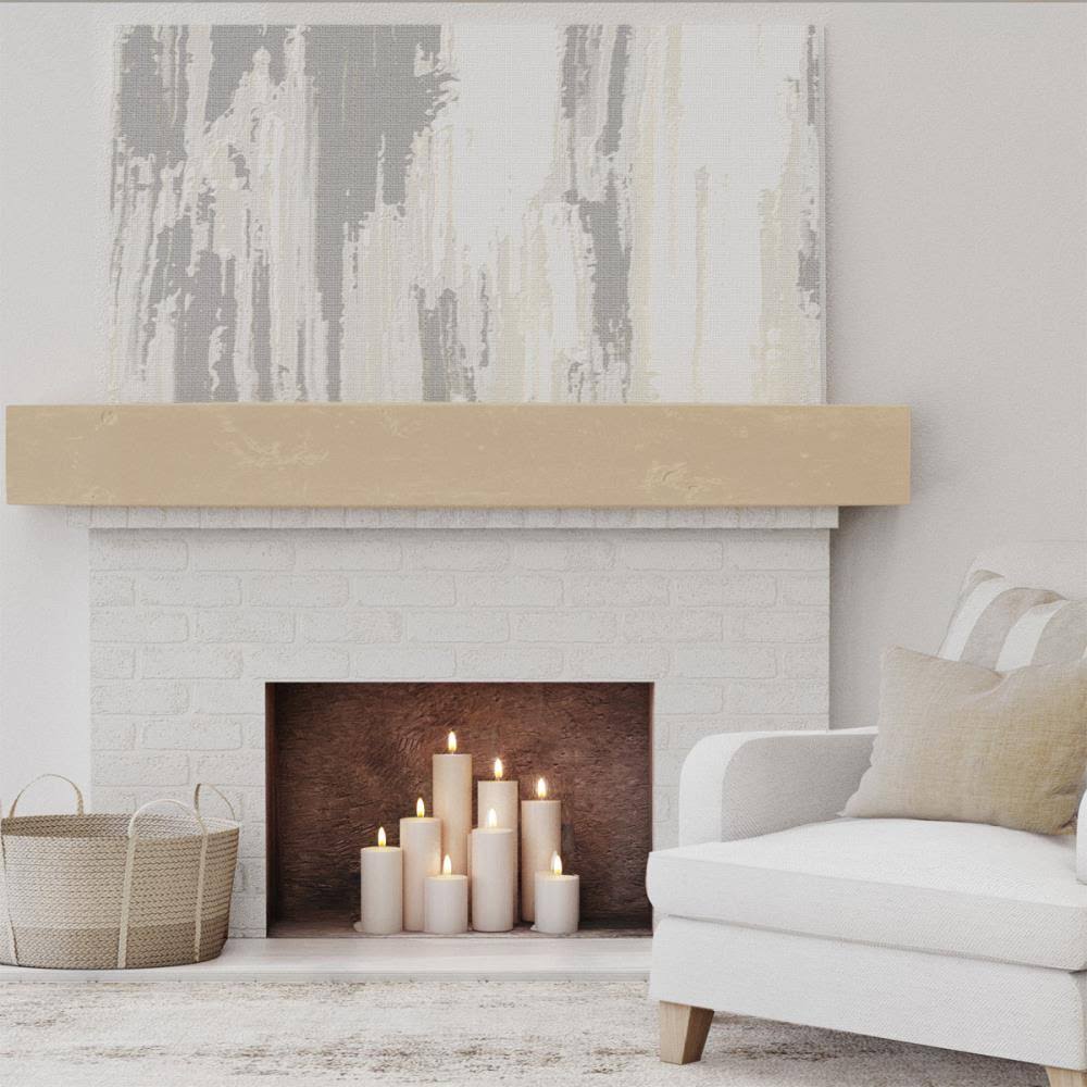 Knotty Pine Faux Wood Fireplace Mantel W6865