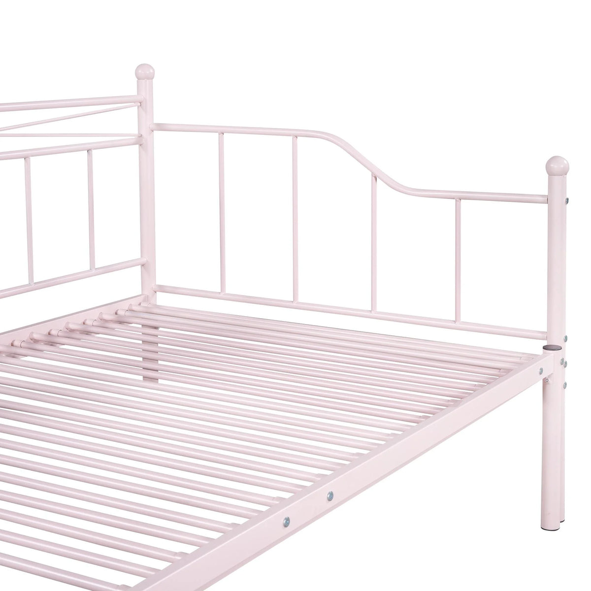 Pink Twin Metal Daybed with Trundle S2117