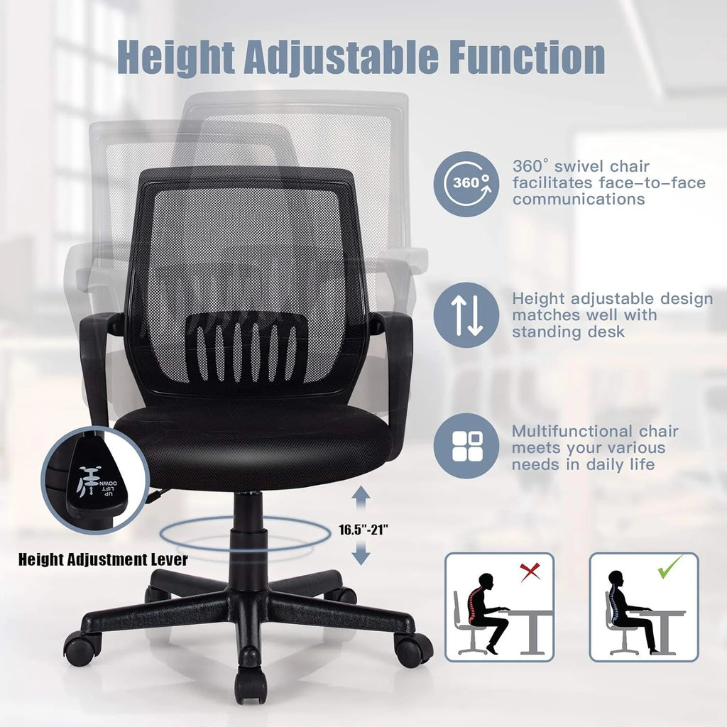 Black Mesh Ergonomic Office Chair O6227