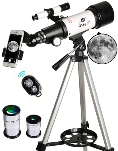 70mm Aperture 400mm AZ Mount Refracting Telescope with Carry Bag Z622224