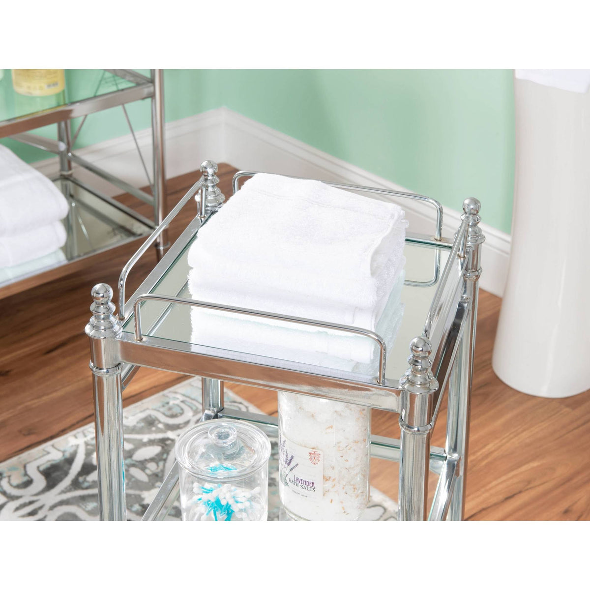 Chrome and Glass Cart I505167