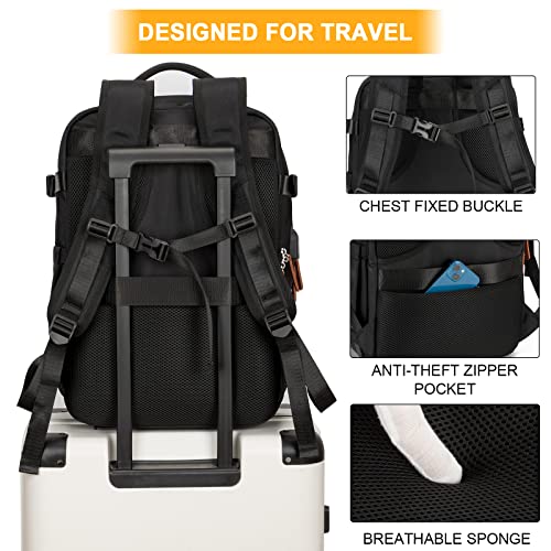15.6 Inch Waterproof 40L Laptop Backpack (Black) K510790