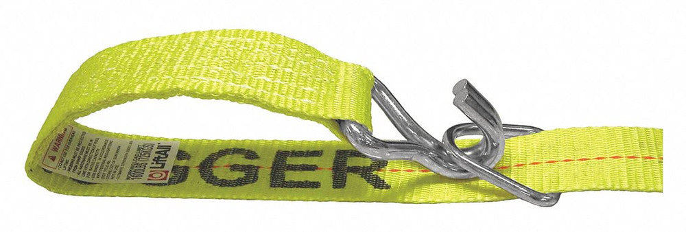 Ratchet Tie Down Strap, Poly, 27 ft. B19545