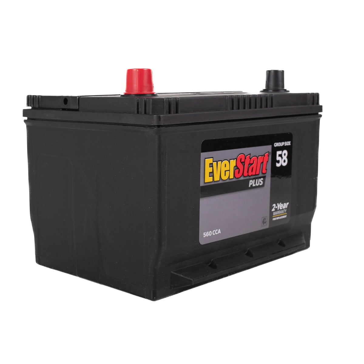Lead Acid Automotive Battery, Group Size 58 - 12 Volt 560 CCA 78 RC T548612