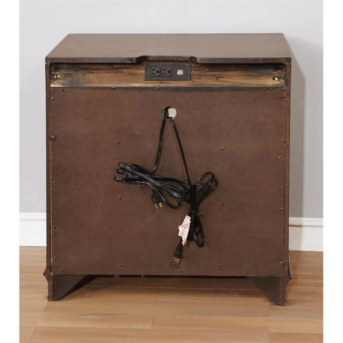 Solid Wood 3-Drawer Nightstand O4434