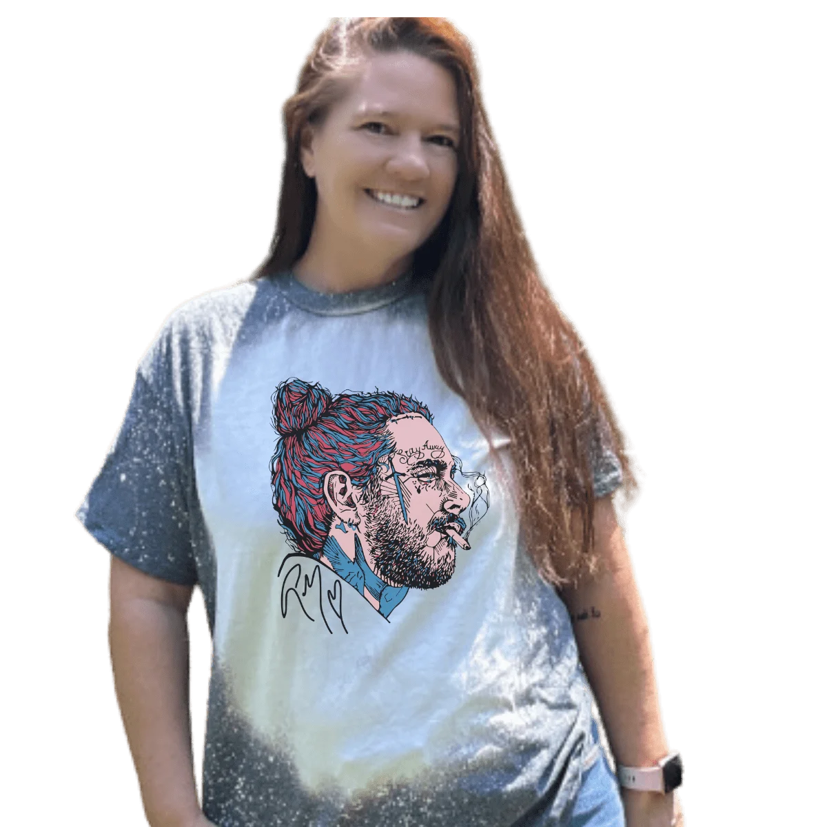 Distressed Vintage Bleached T-Shirt O1838