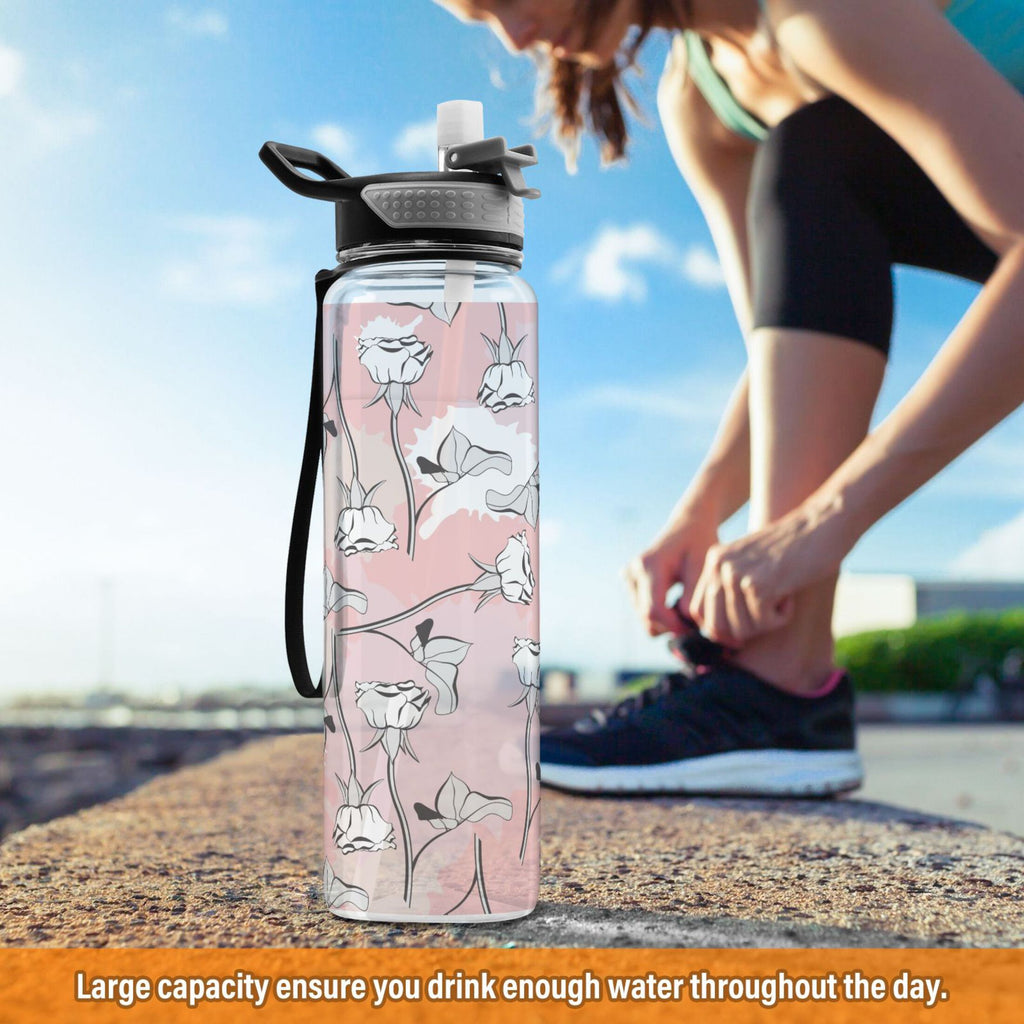 32oz Leakproof Tritan Sports Water Bottle with Straw S670248